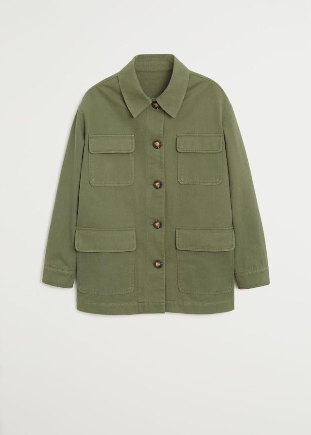Multi-pocket cotton jacket