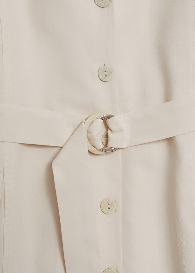 Buttoned wrap dress