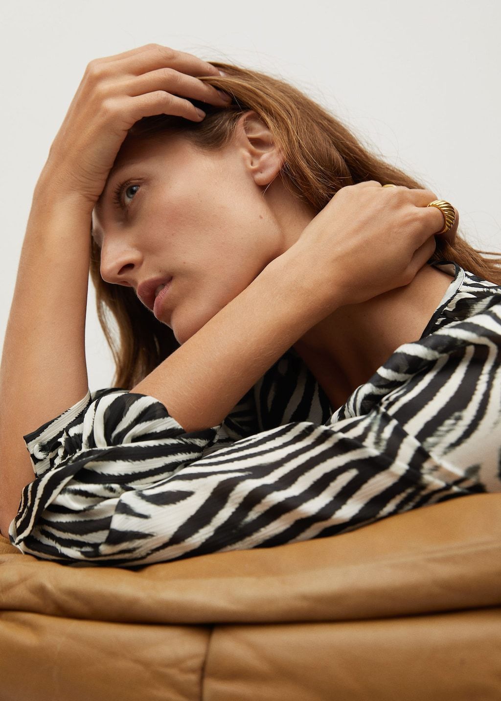 Zebra print blouse