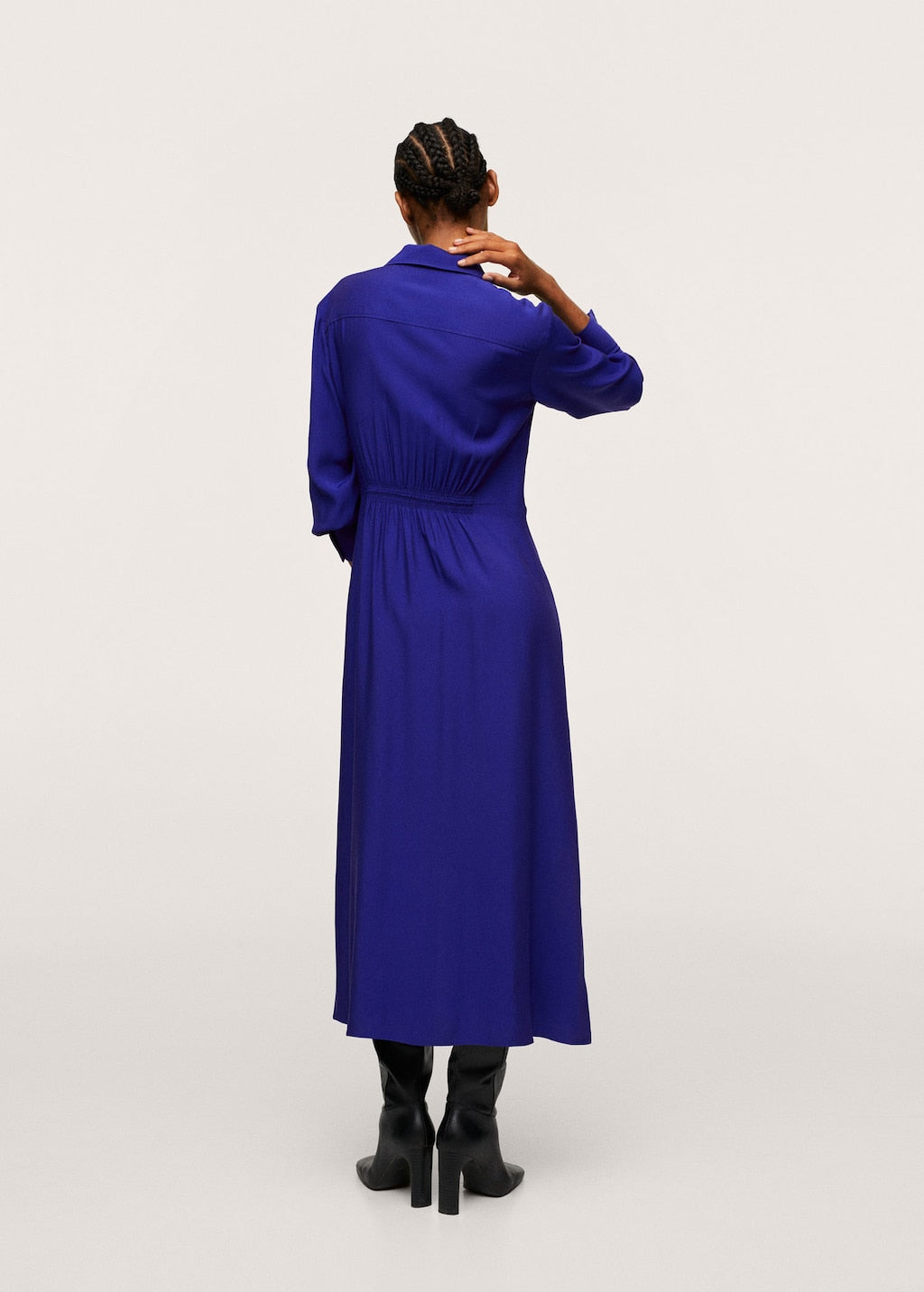 Bow shirt dress