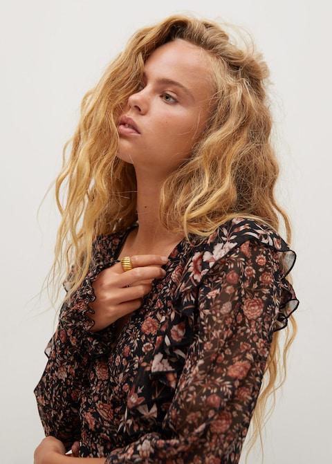Belt floral dress
