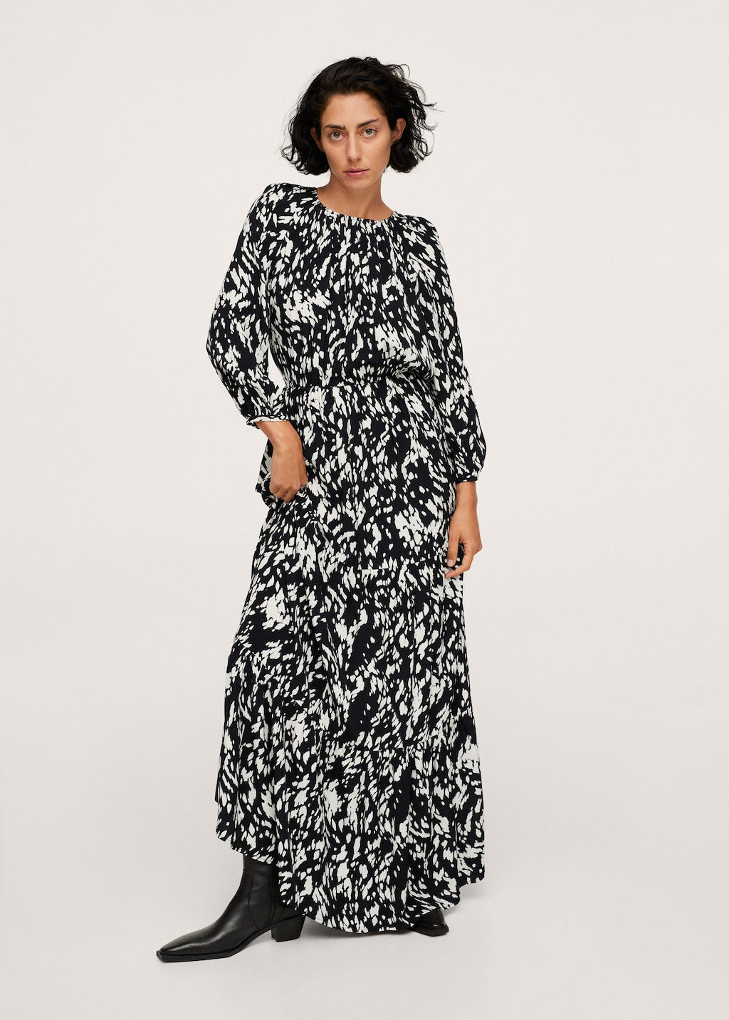 Printed long dress