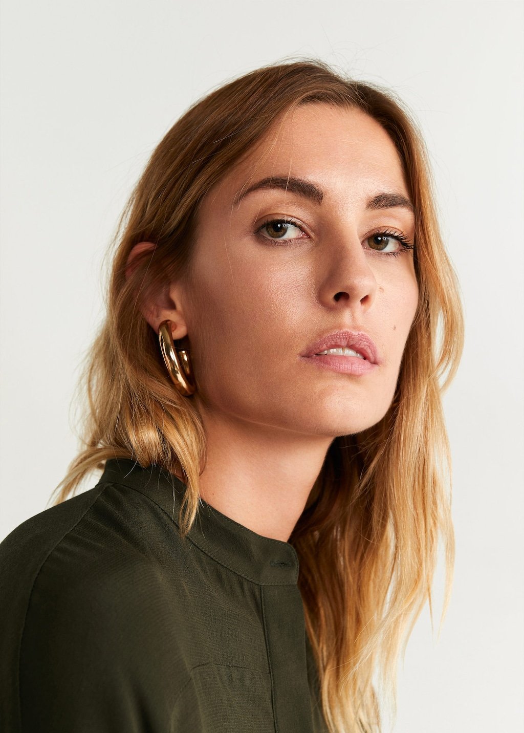 Mao collar shirt