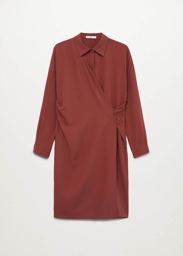 Wrap shirt dress