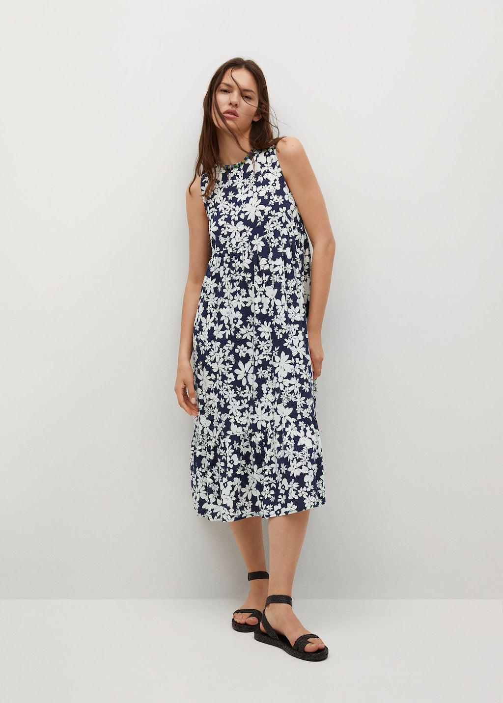 Flowy printed dress