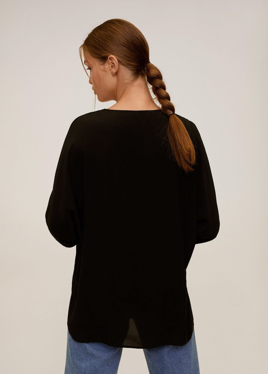 V-neck blouse