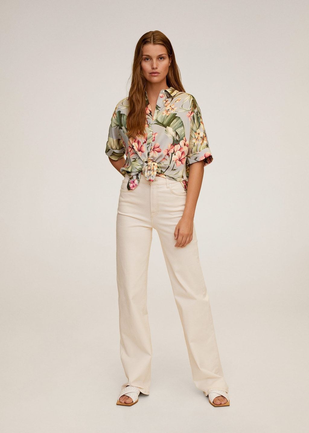 Flowers printed shirt