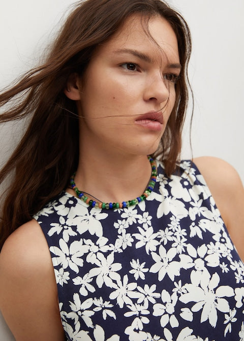 Flowy printed dress