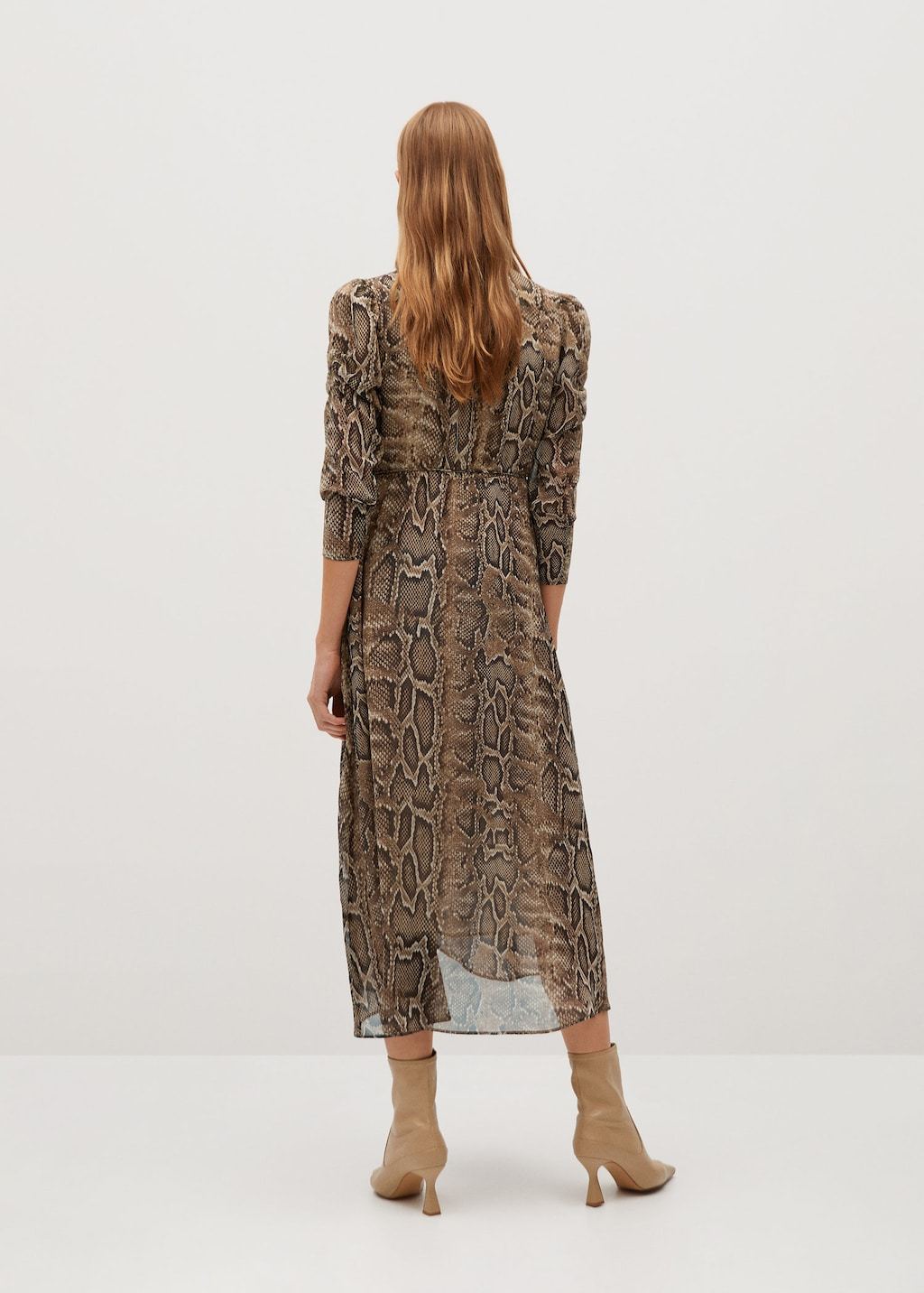 Snake print gown