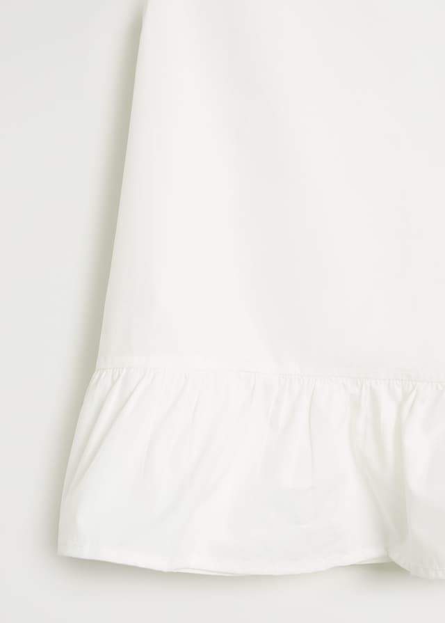 Fluted hem blouse