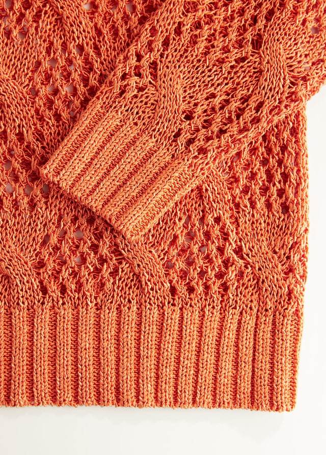 Open-knit sweater