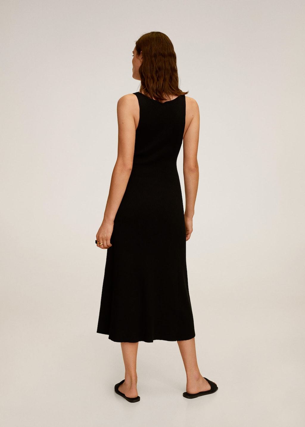 Ribbed midi dress