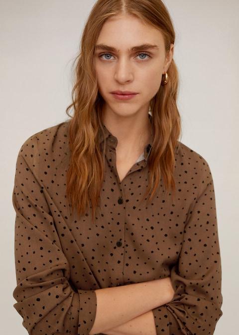 Printed flowy shirt