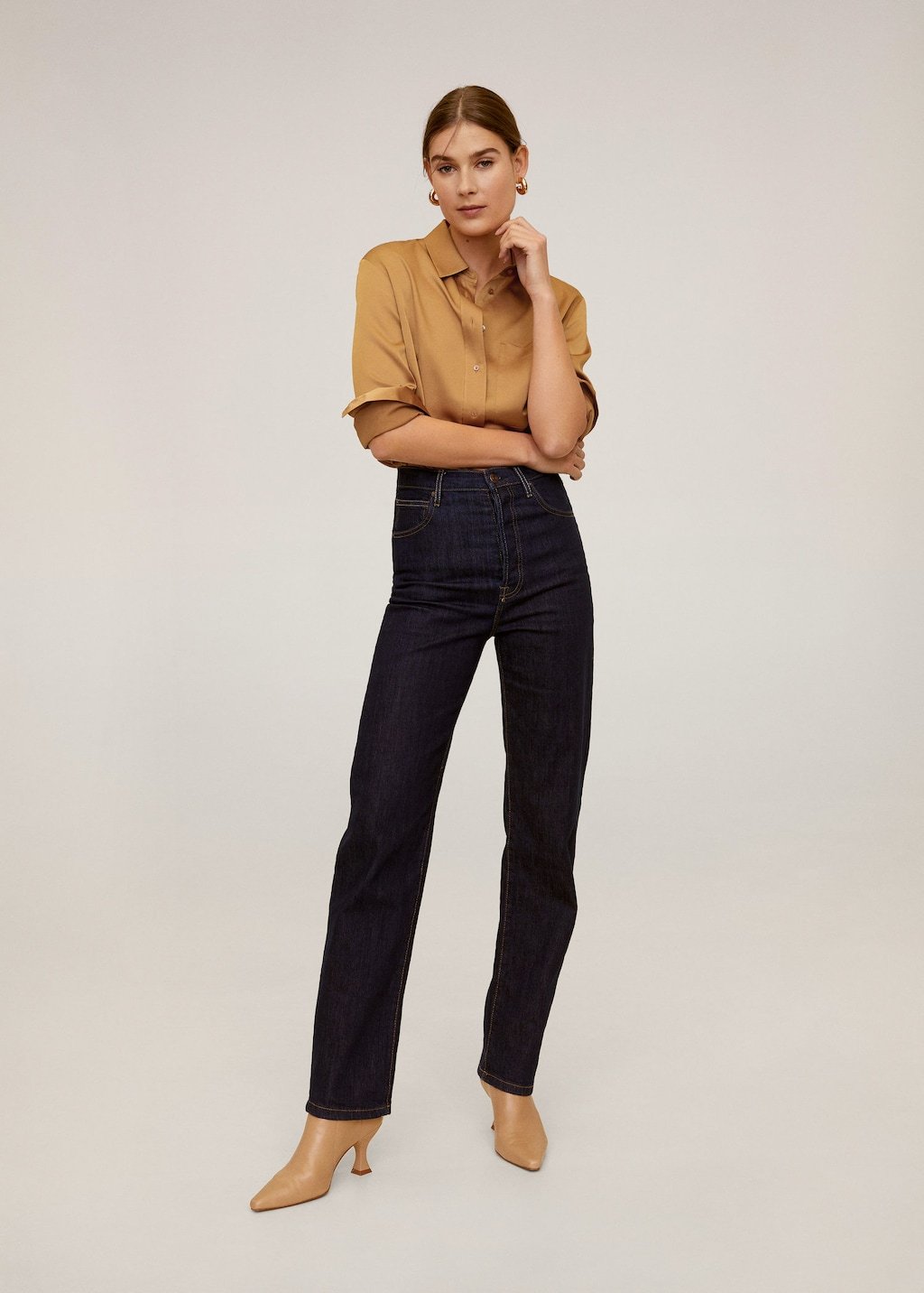 Satin pocket shirt