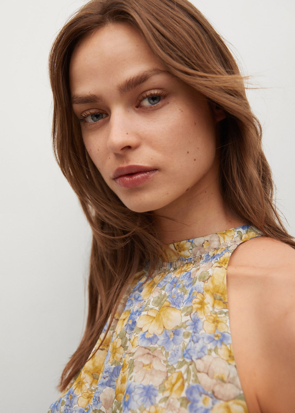 Flowy printed dress