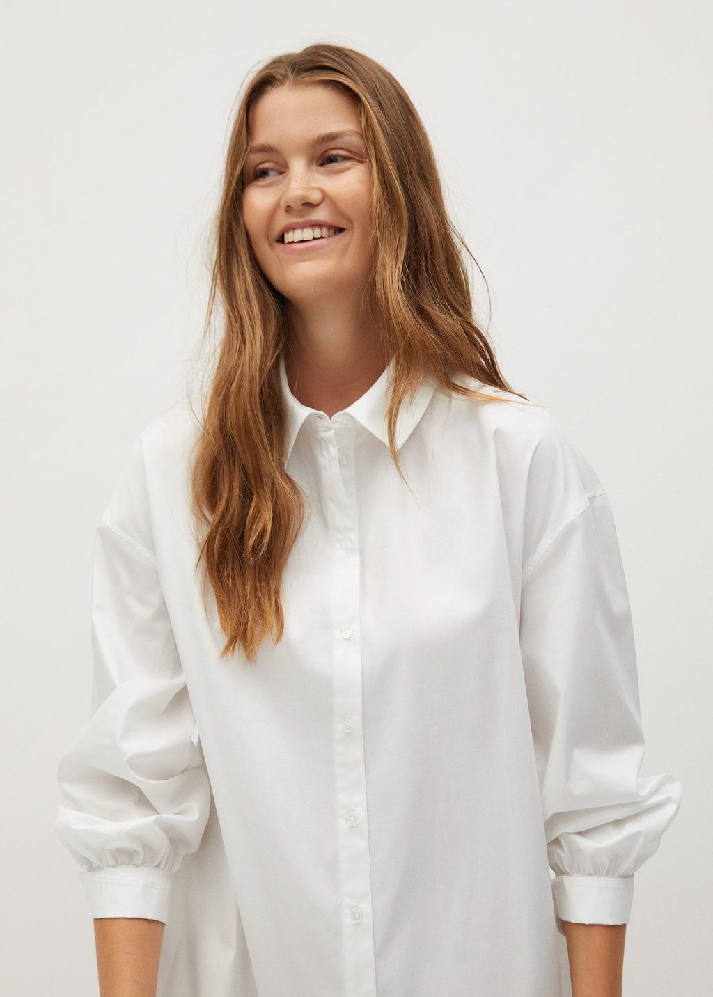 Cotton shirt dress