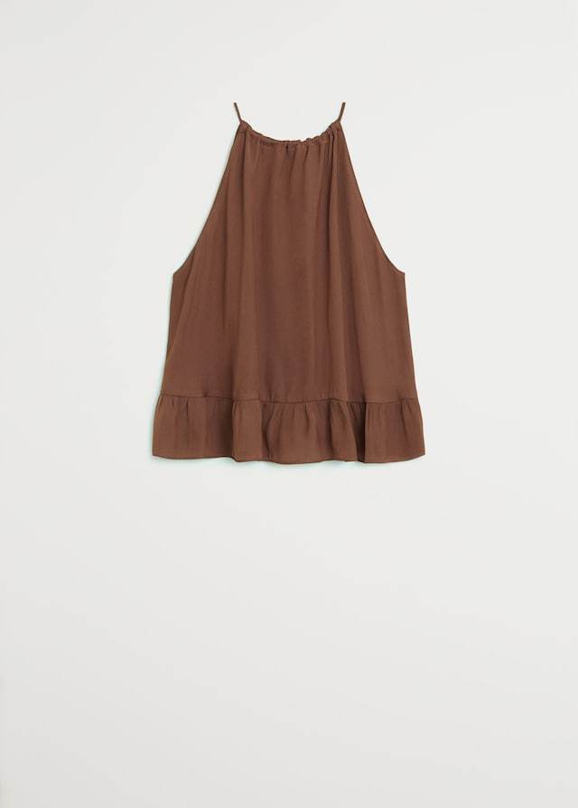 Flowing halter top