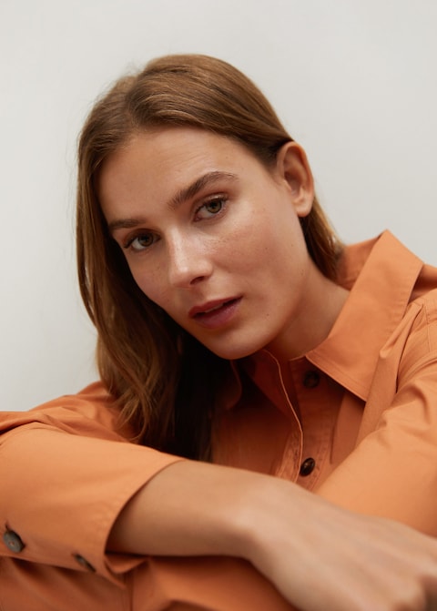 Cotton shirt dress