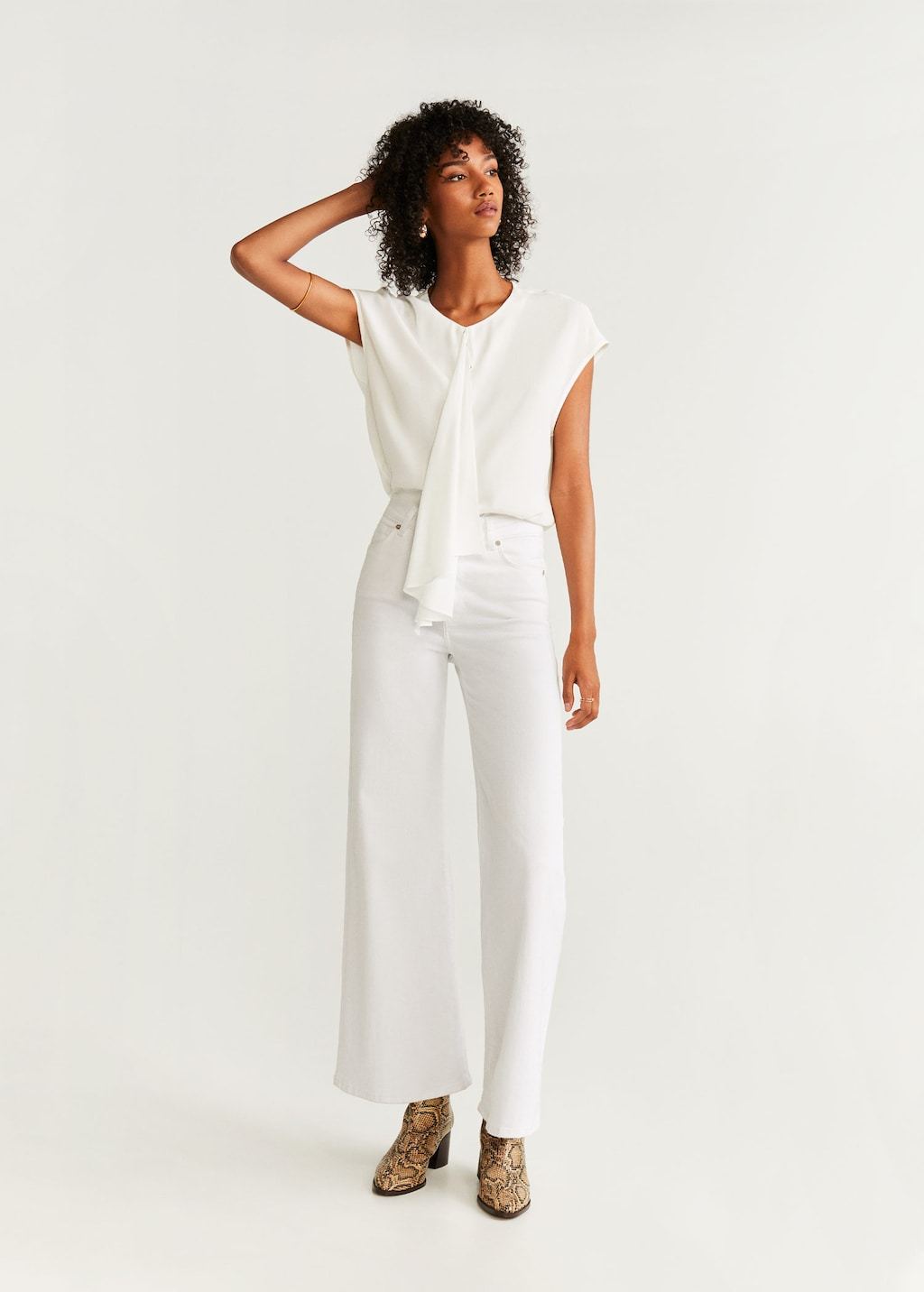Draped detail blouse