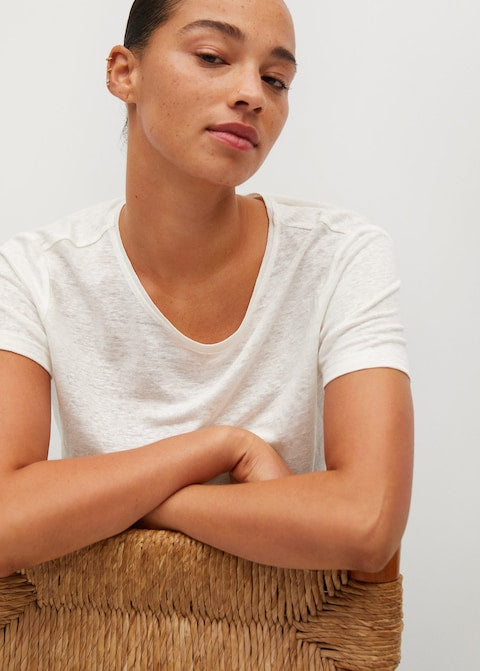100% linen t-shirt