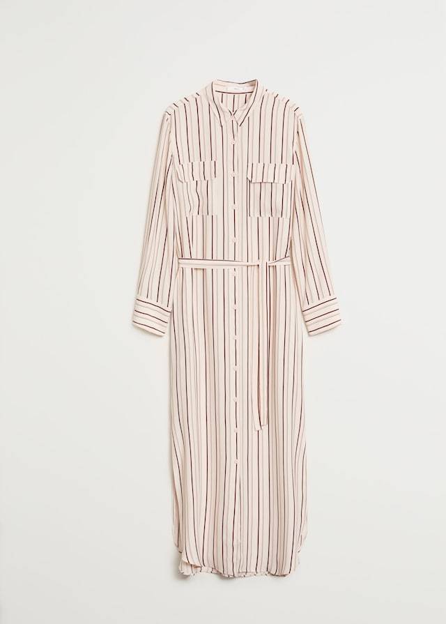 Striped shirt dress
