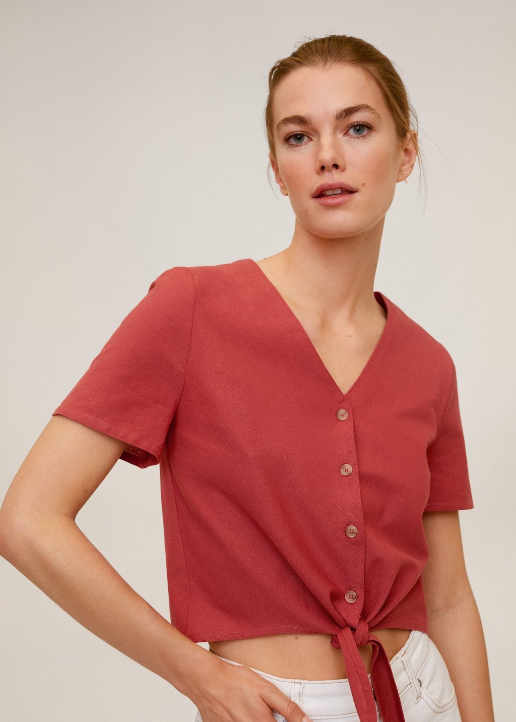 Tie cotton top