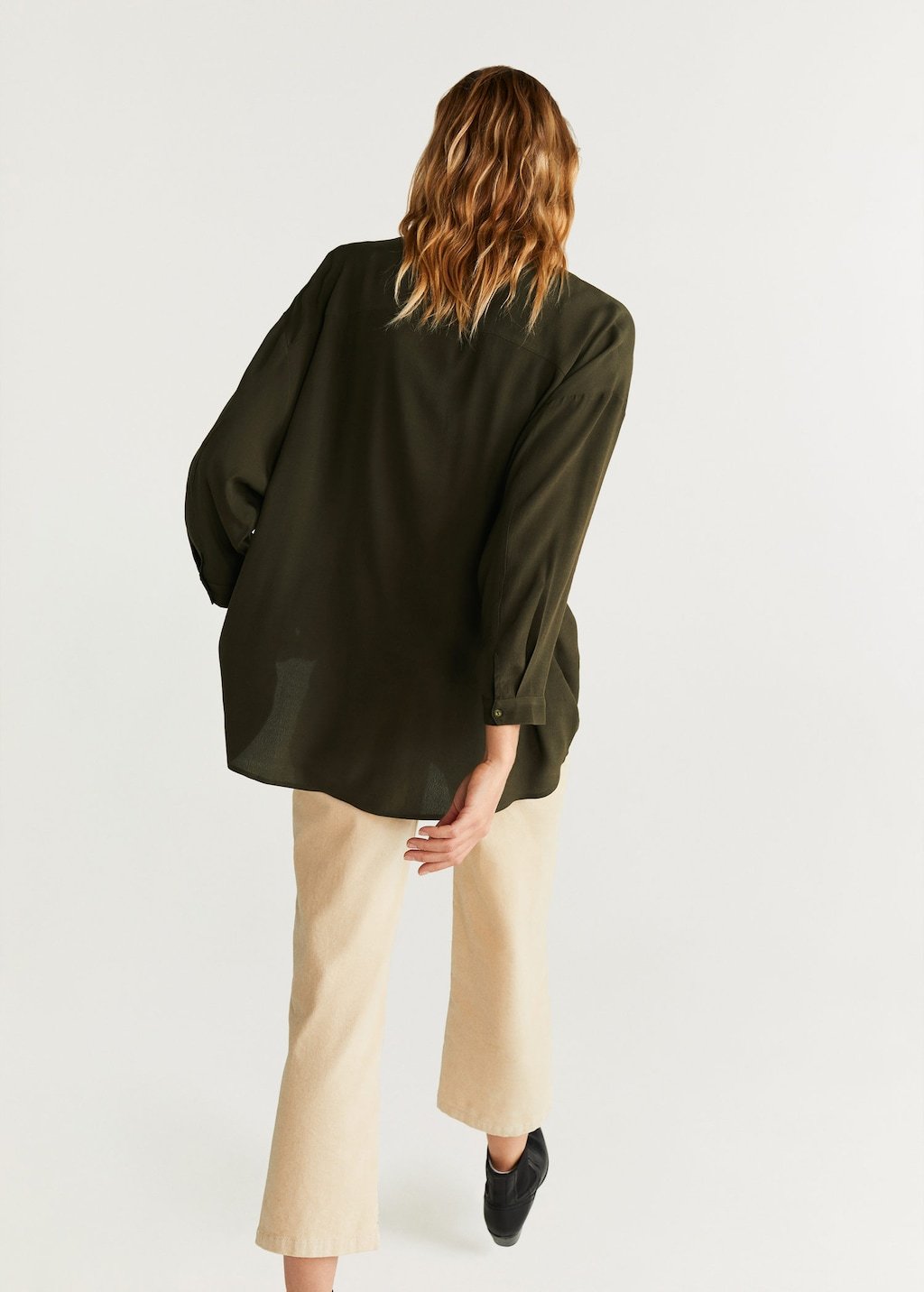 Mao collar shirt