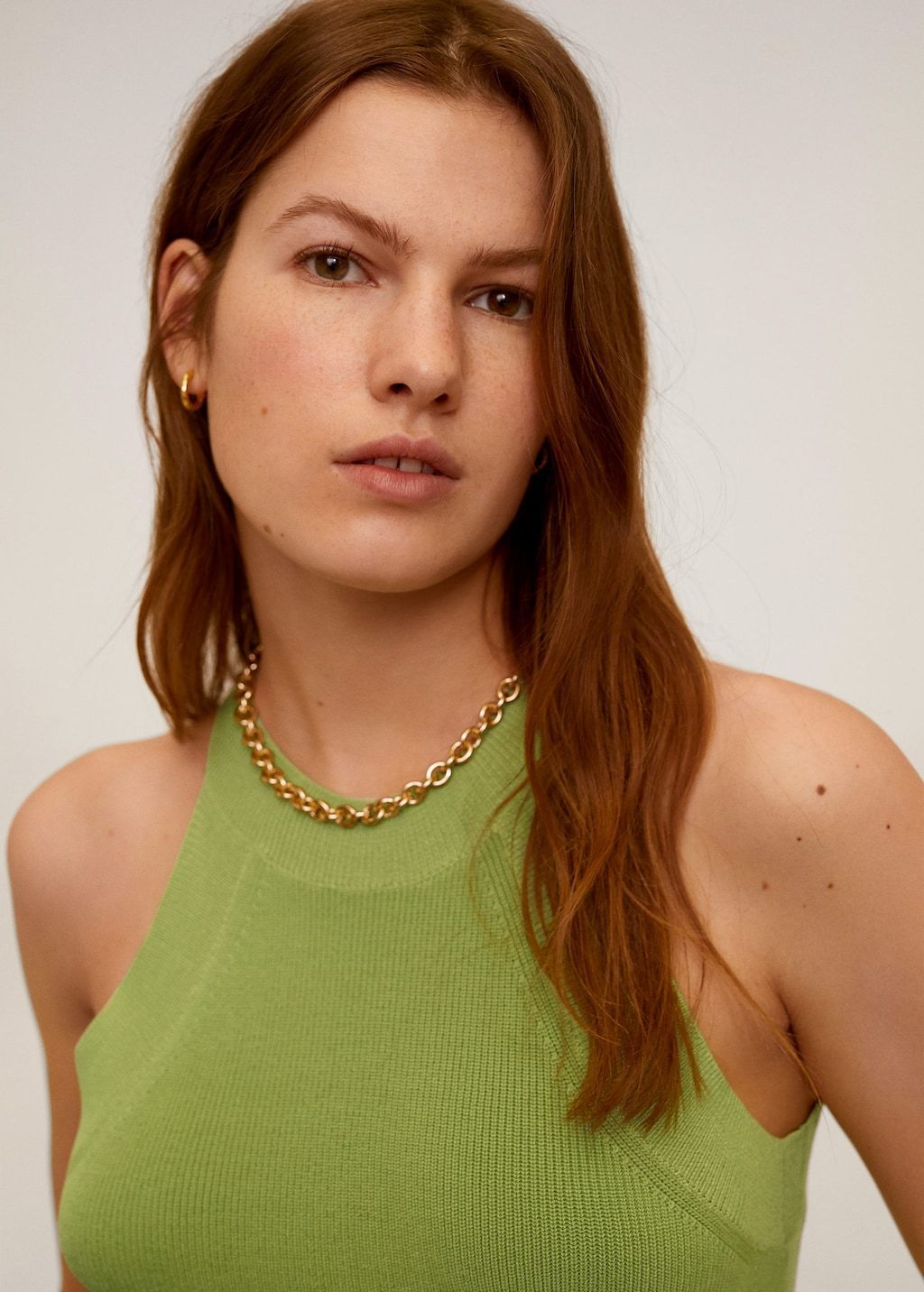 Knit halter top