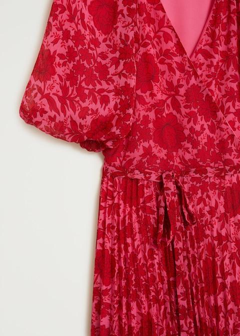 Pleated floral dress