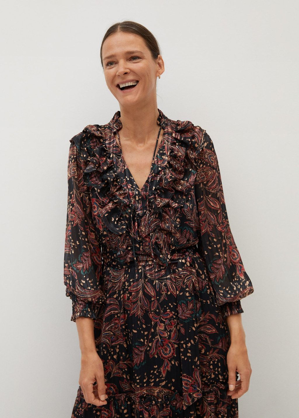 Printed long dress