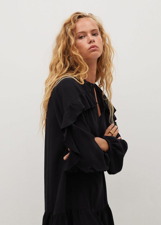 Ruffles flowy dress