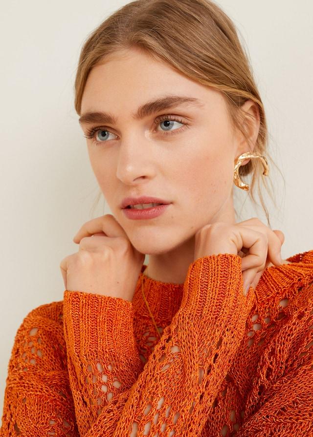 Open-knit sweater
