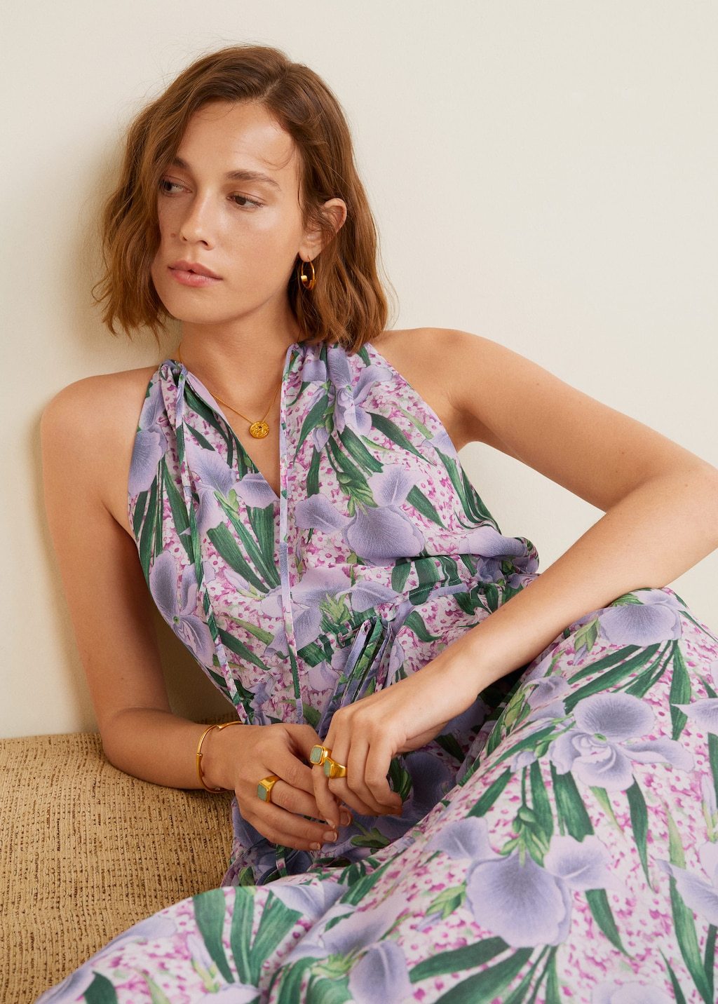 Ribbons long dress