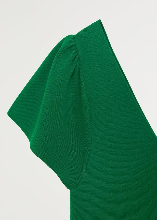 Ruched sleeve dress