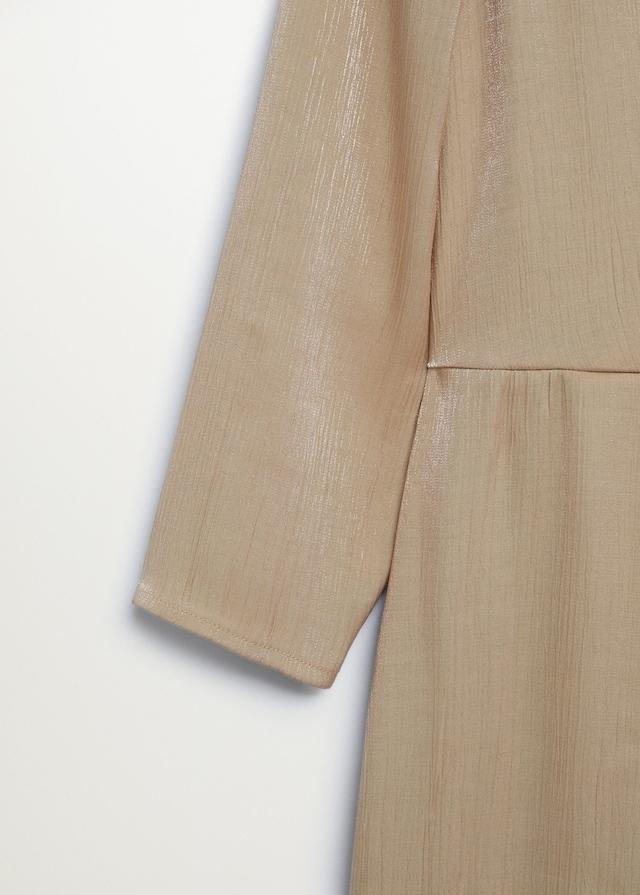 Wrapped satin dress