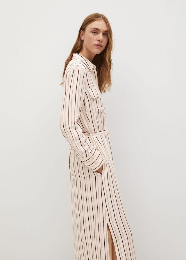 Striped shirt dress