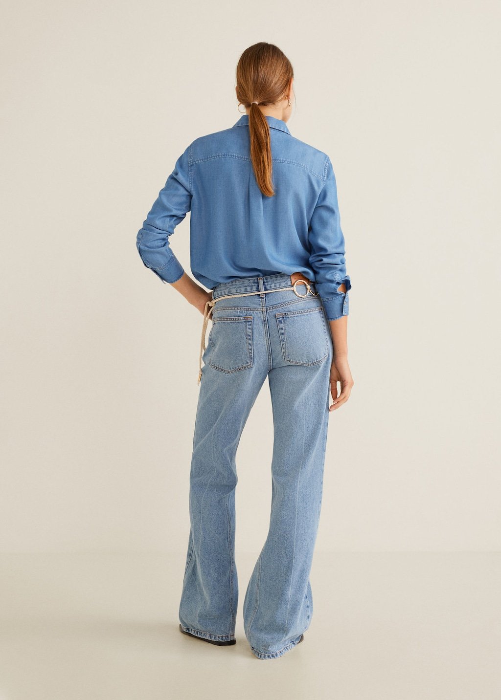 Denim style soft shirt