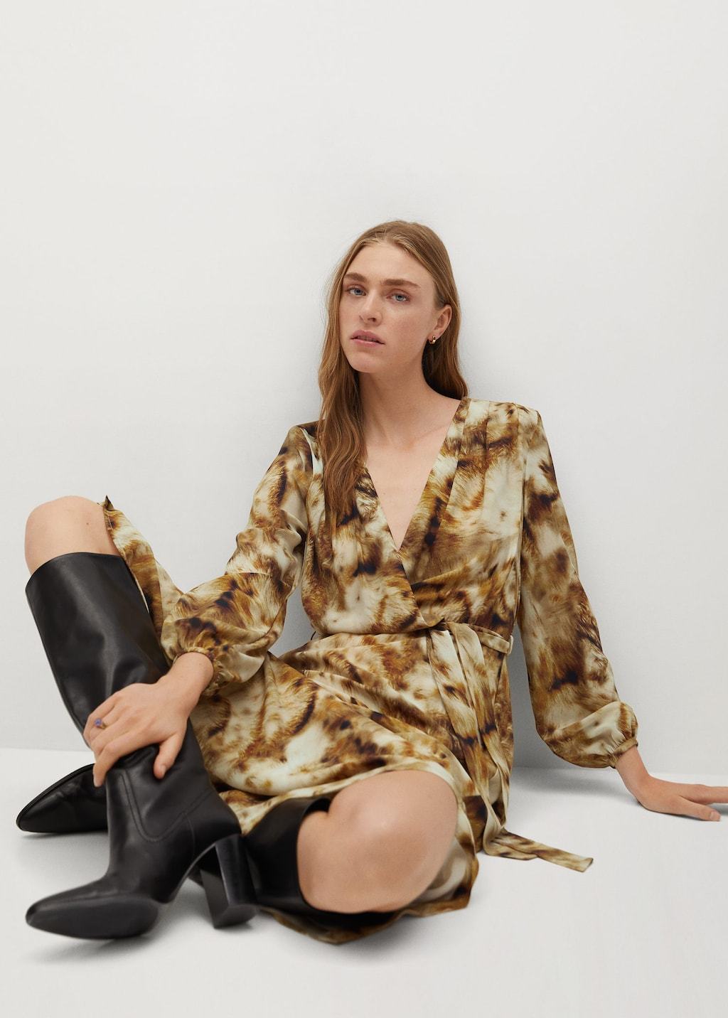 Animal print dress