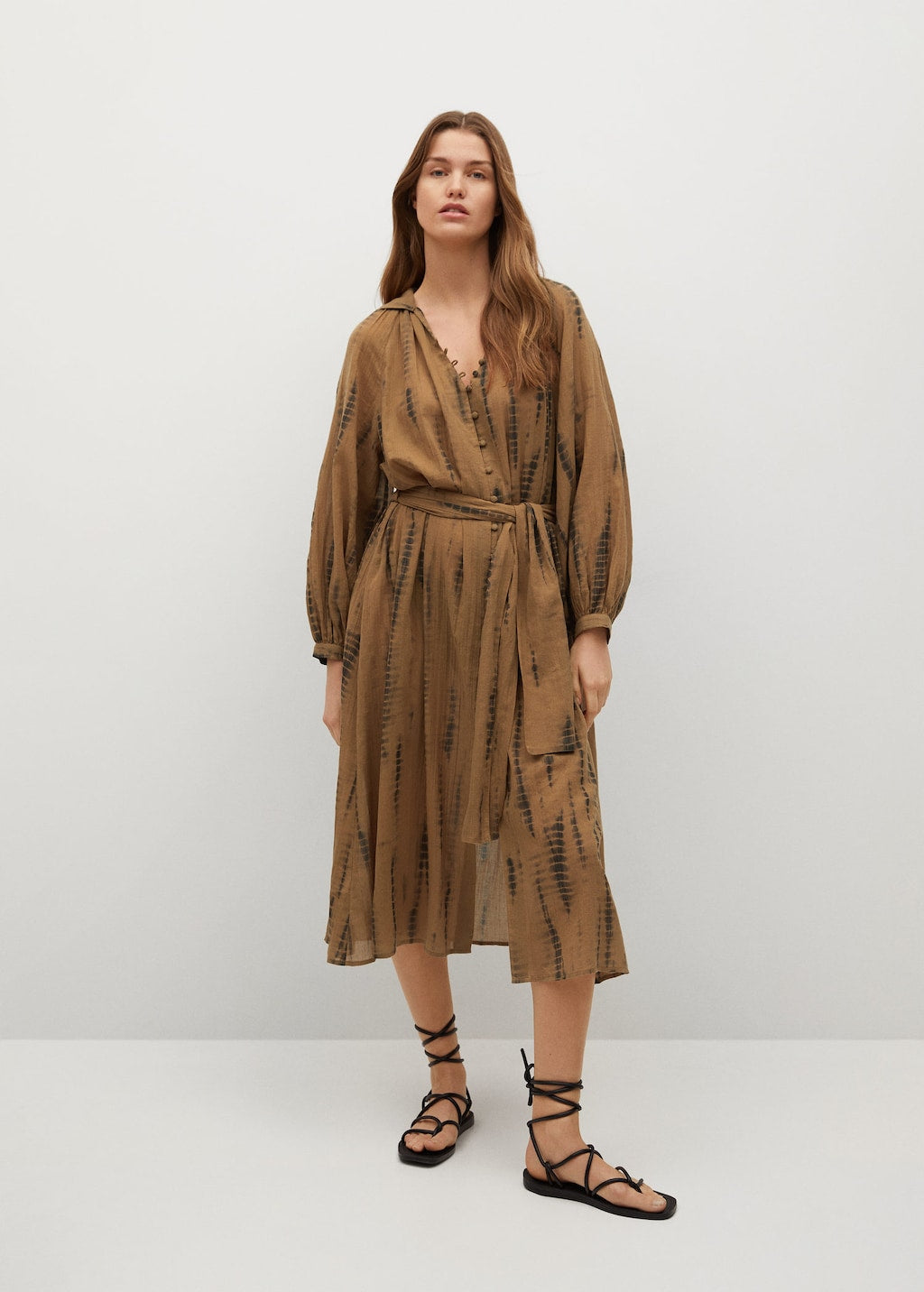 Cotton shirt dress
