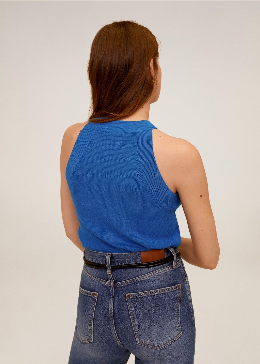 Knit halter top