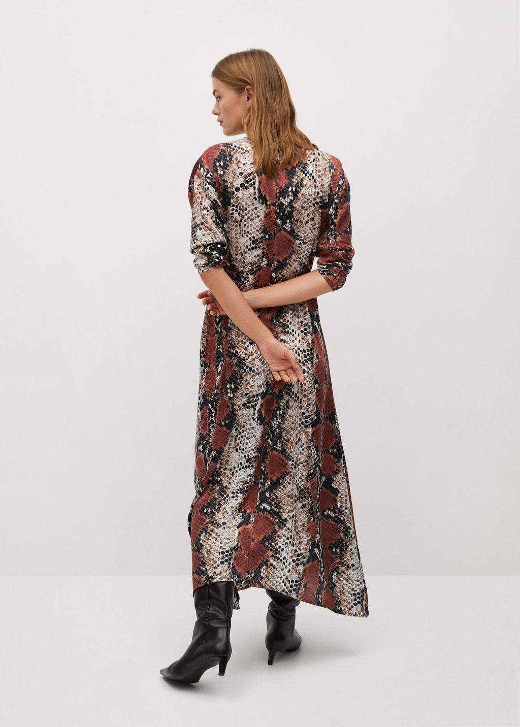 Snake print gown
