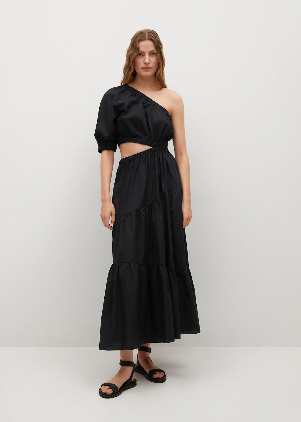 Vent cotton dress