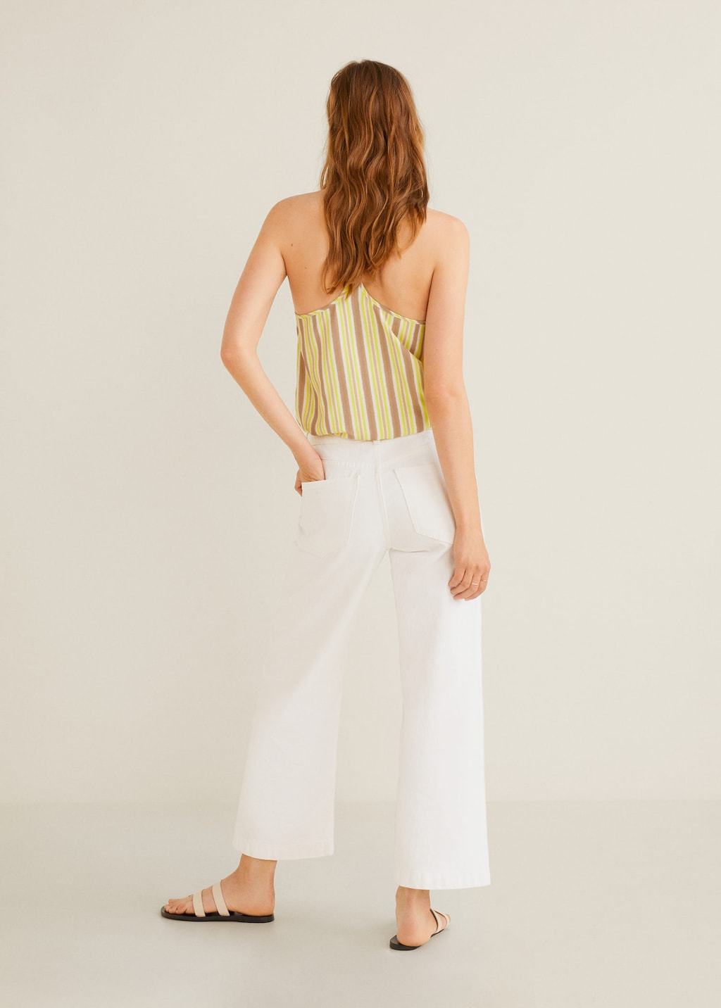 Printed strap top
