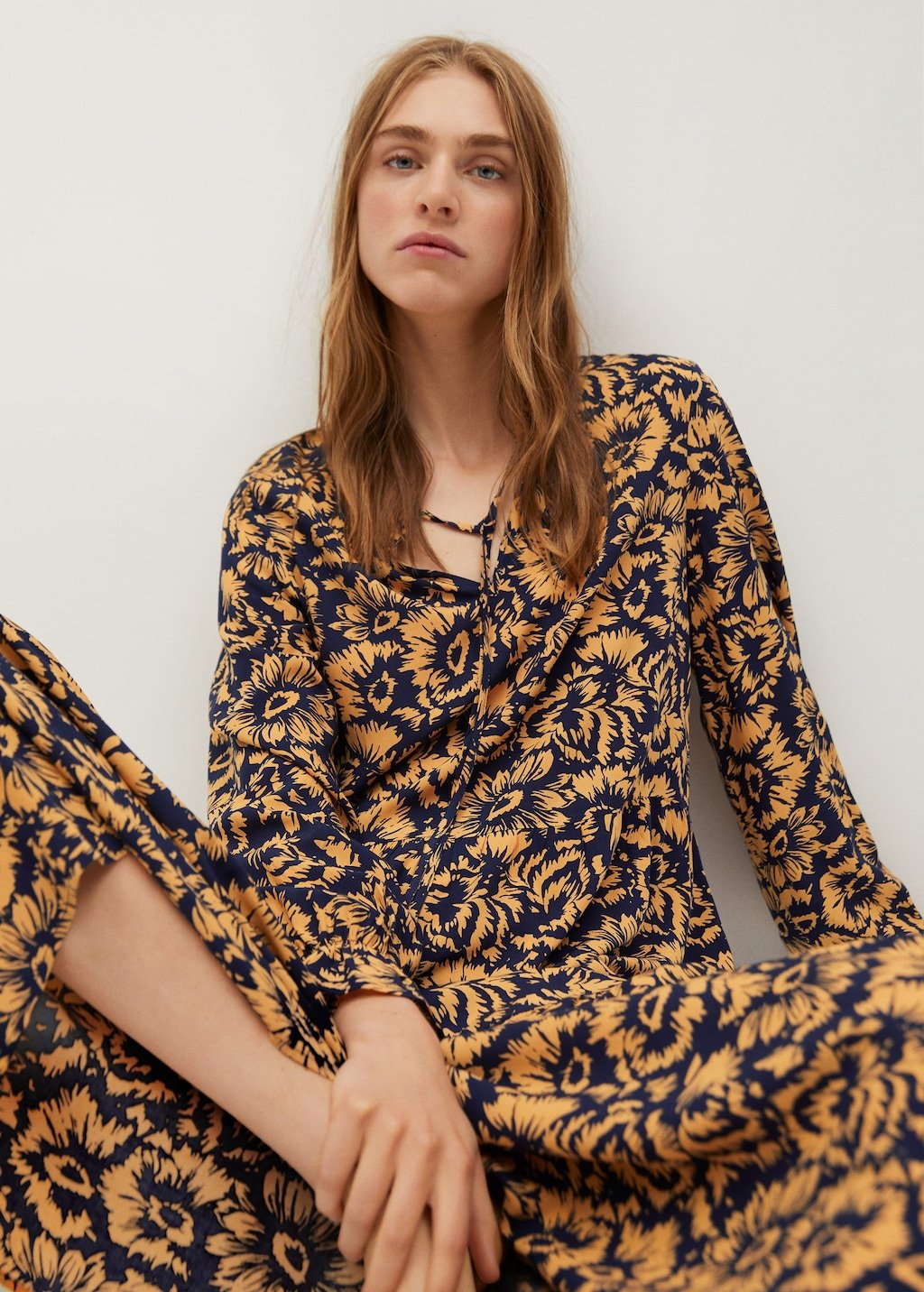 Printed long dress