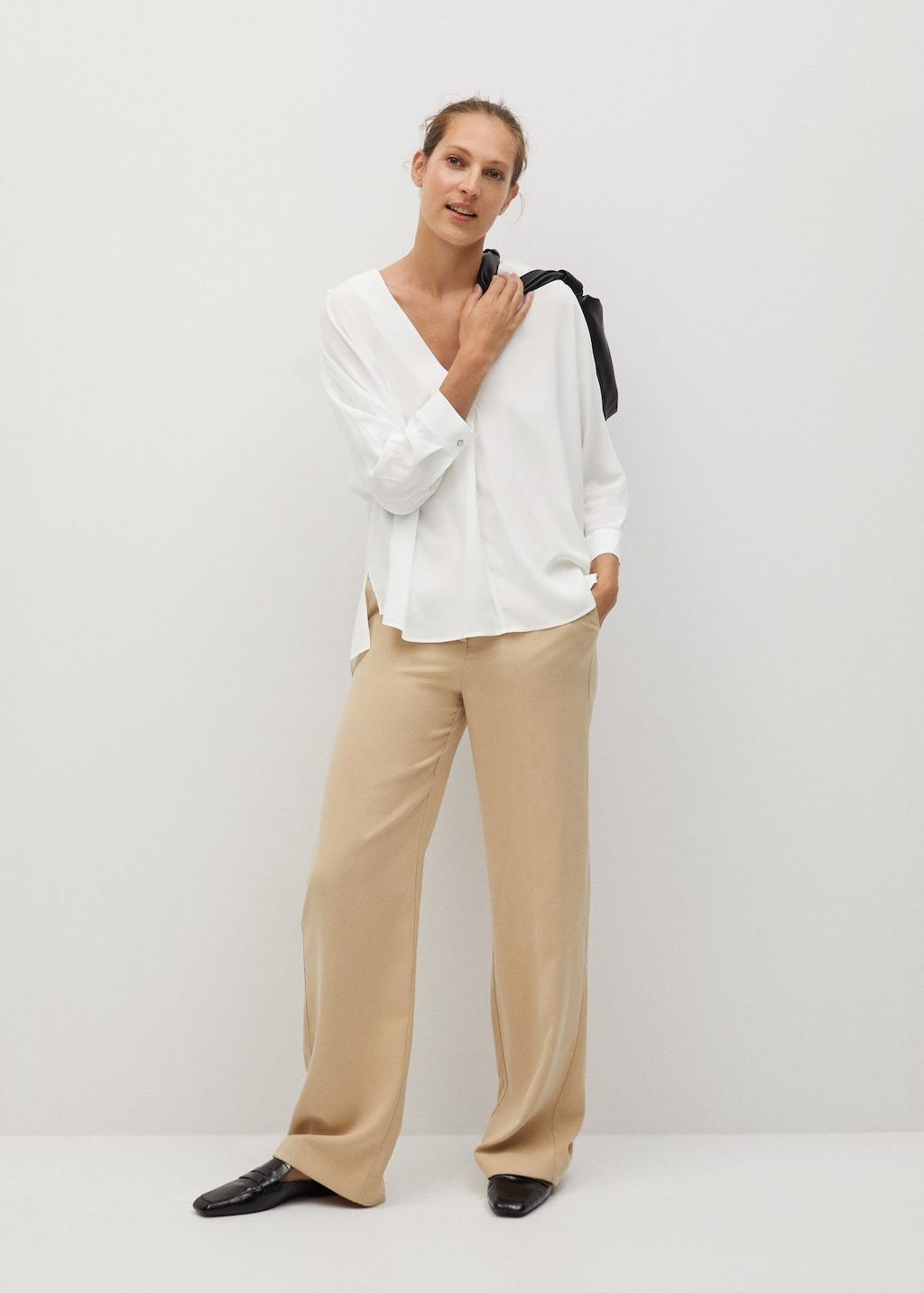V-neck blouse