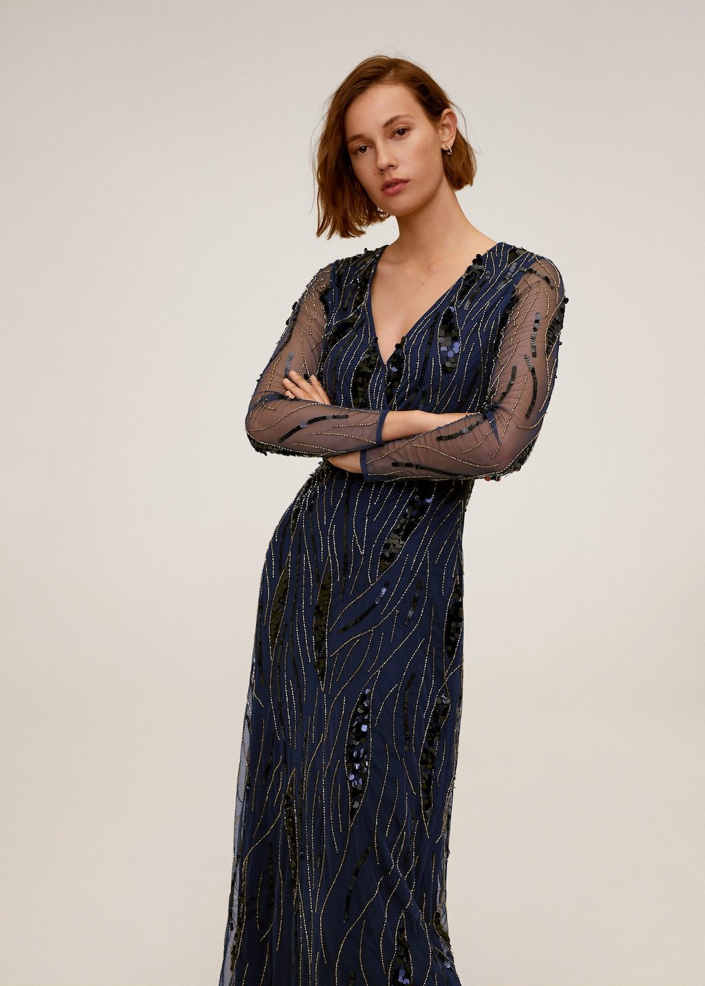 Sequined gown