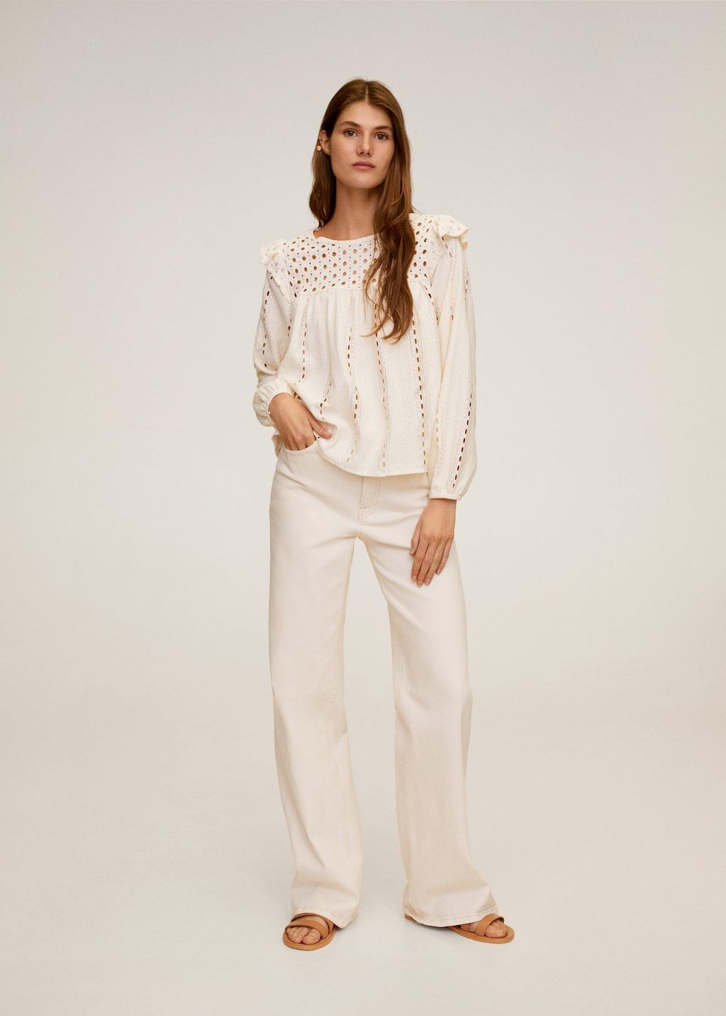 Openwork detail top