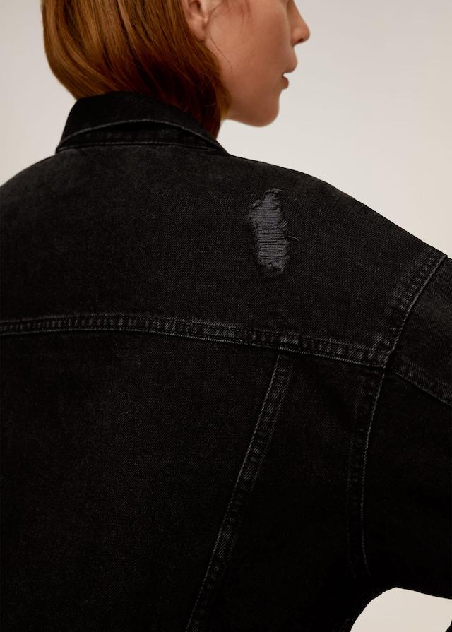 Faded denim jacket