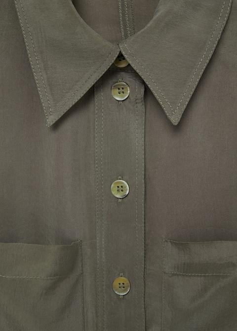 Belted cupro dress