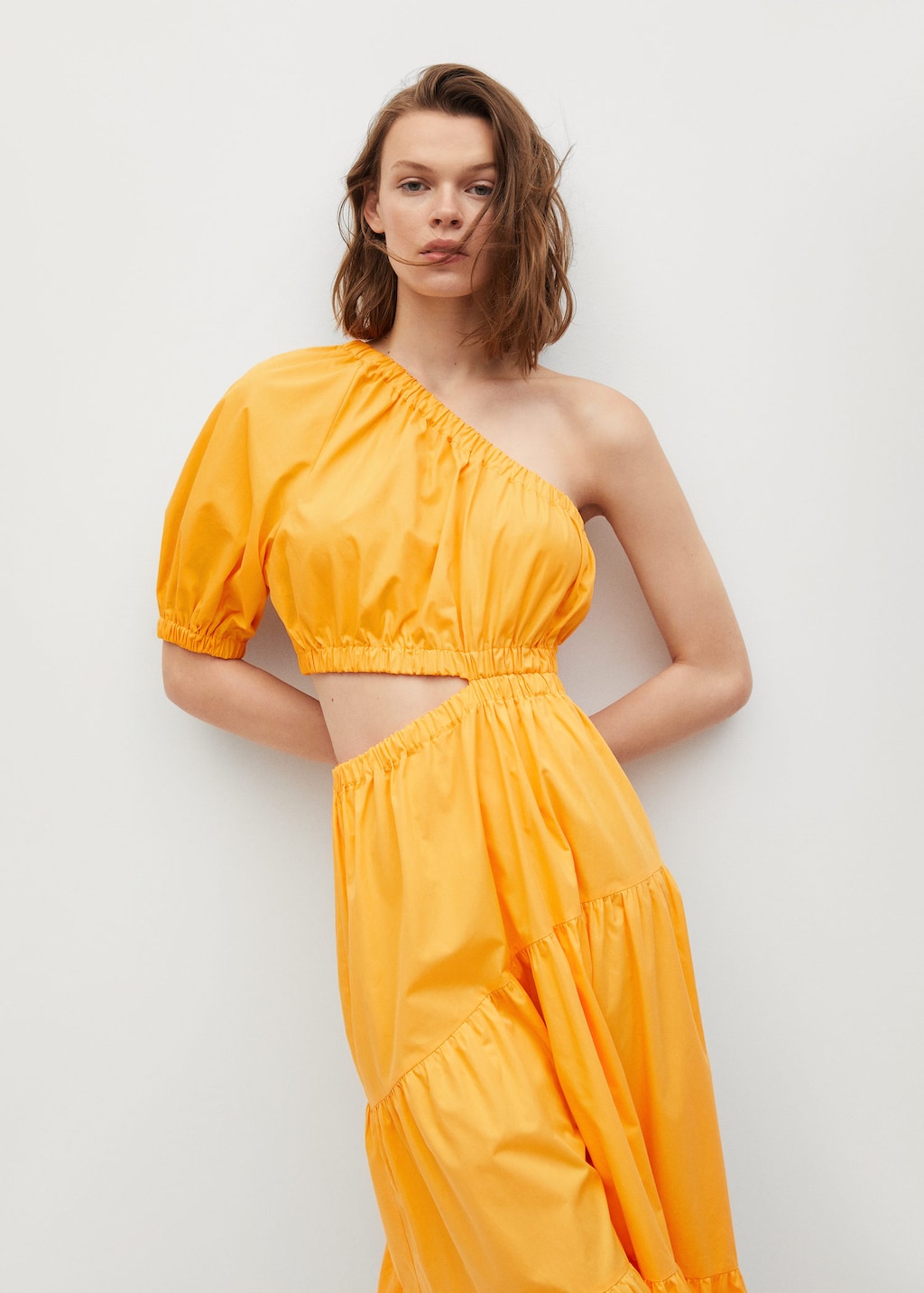 Vent cotton dress